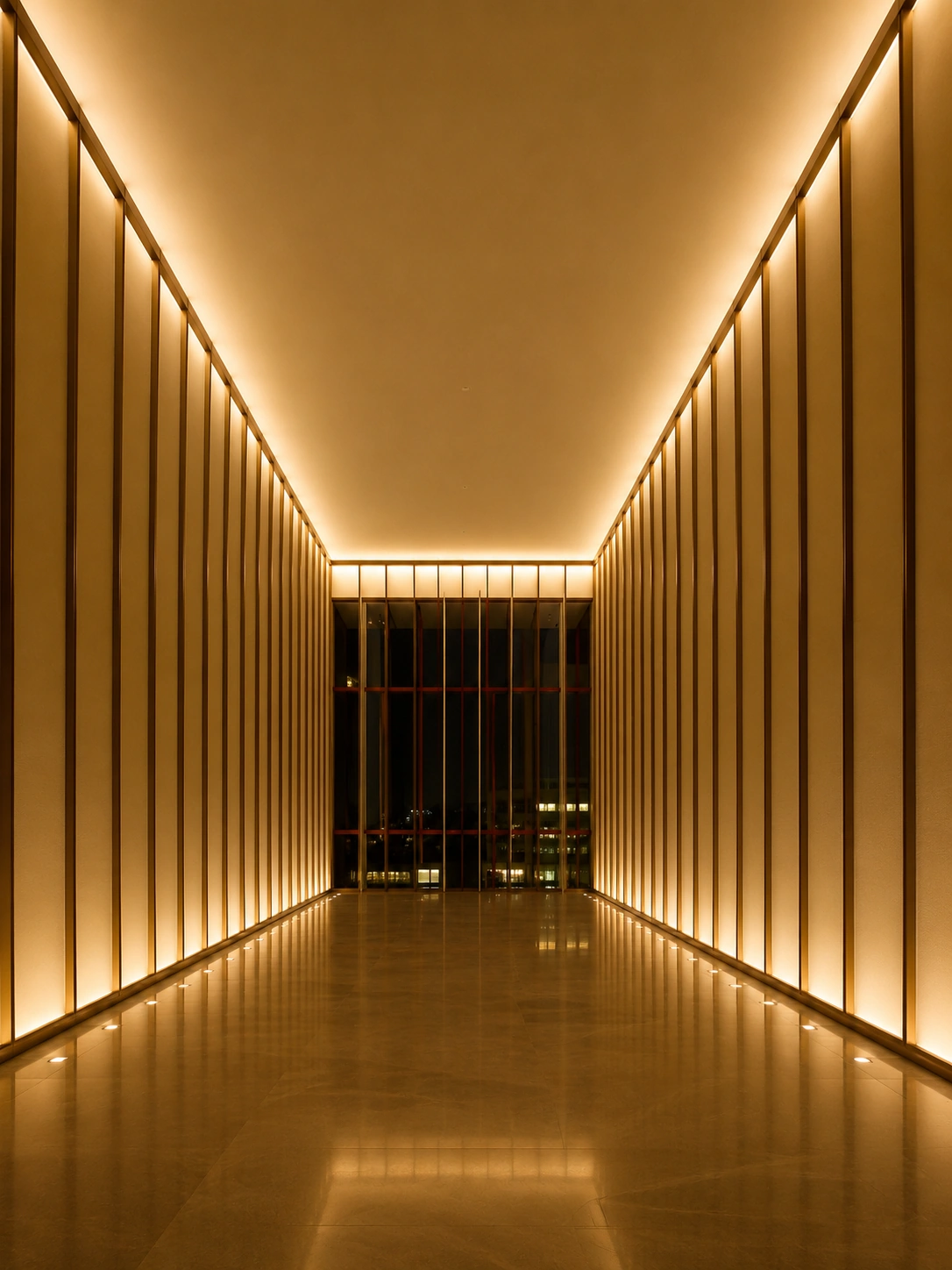 Illuminated interior designed for long-term use
